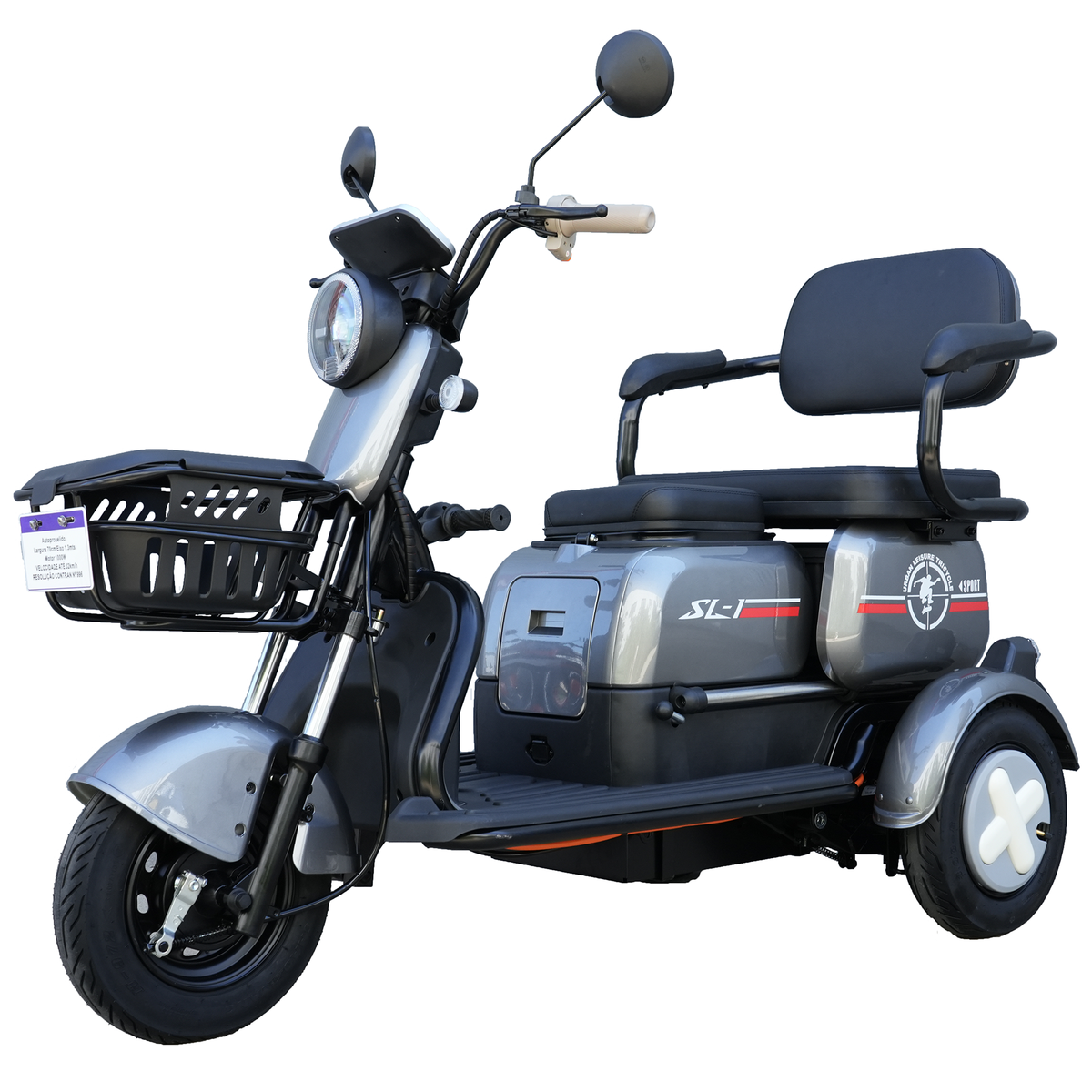 Scooter Elétrica YJ-03 500W | Bateria 60V 20Ah | Autonomia de até 52 km